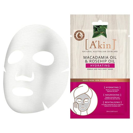 A'kin Macadamia Oil and Rosehip Oil Hydrating Face Mask 1 pack