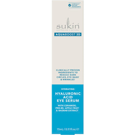 Sukin AquaBoost 3D Hydrating Complex Eye Serum 15ml