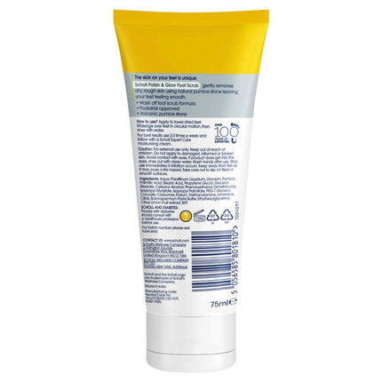 Scholl Expertcare Polish & Glow Foot Scrub 75ml