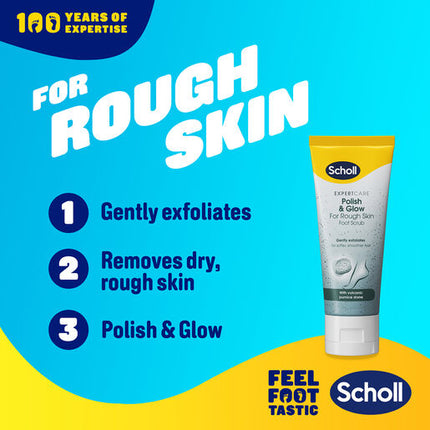Scholl Expertcare Polish & Glow Foot Scrub 75ml