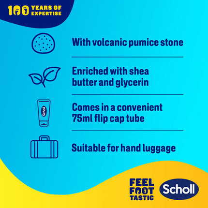 Scholl Expertcare Polish & Glow Foot Scrub 75ml