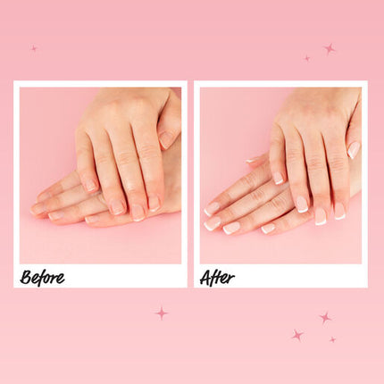 Glam by Manicare Press On Nails Medium Square French Pink Kit