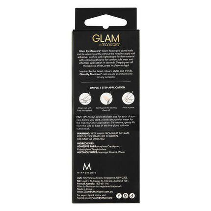 Glam Ready Pre-Glued Nail Let it Shimmer 30
