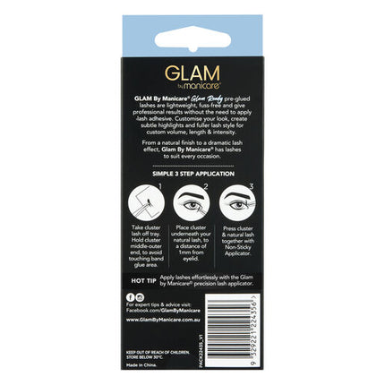 Manicare Glam Ready Pre Glued Natural Lash Cluster Mackenzie