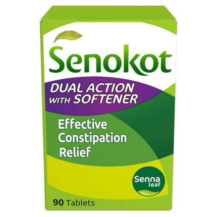 Senokot Dual Action with Softener for Effective Constipation Relief 90 Pack