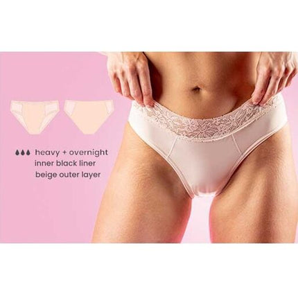 Pelvi Leakproof Underwear Bikini Beige Large