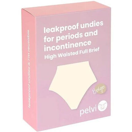 Pelvi Leakproof Underwear Full Brief Beige Medium
