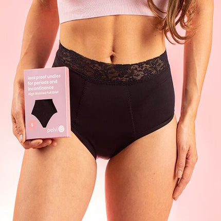 Pelvi Leakproof Underwear Full Brief Black X-Small