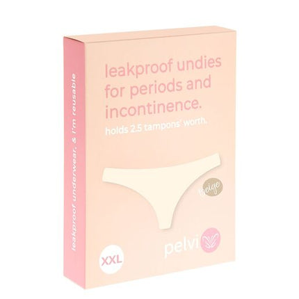 Pelvi Leakproof Underwear Bikini Beige XX-Large