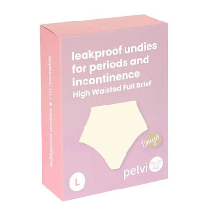 Pelvi Leakproof Underwear Full Brief Beige Large