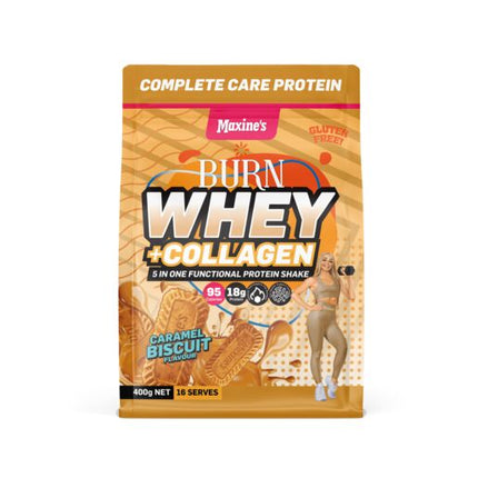 Maxine'S Burn Whey + Collagen 400g Caramel Biscuit