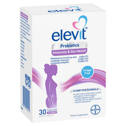Elevit Probiotics for Immunity & Gut Health Capsules 30 Pack