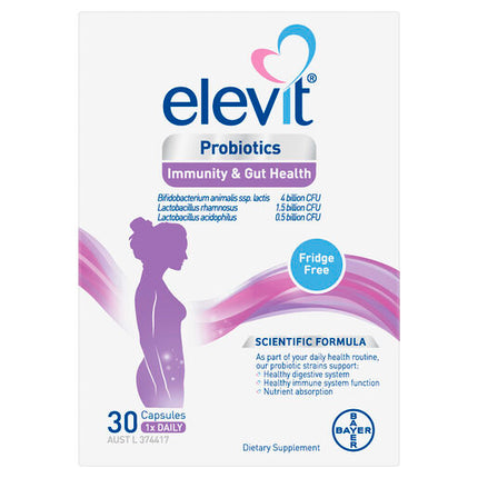 Elevit Probiotics for Immunity & Gut Health Capsules 30 Pack