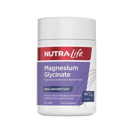 Nutra-Life Magnesium Glycinate 60 Capsules