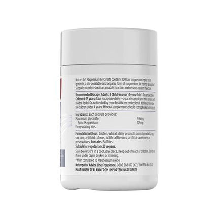 Nutra-Life Magnesium Glycinate 60 Capsules
