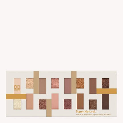 Designer Brands Matte & Shimmer Eyeshadow Palette - Super Natural