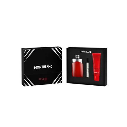 Montblanc Legend Red 3 Pce Gift Set Eau De Parfum 100+ Shower Gel+Travel