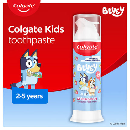 Colgate Kids Bluey Strawberry Pump Toothpaste 85g