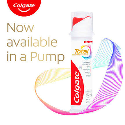 Colgate Total Active Prevention Toothpaste Pump Clean Mint 130g