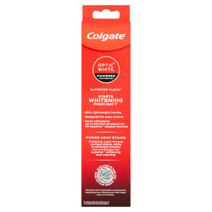 Colgate Optic White Powered Toothbrush Soft 1 Pack