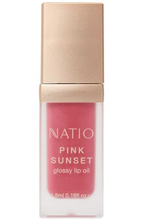 Natio Pink Sunset Glossy Lip Oil 4.8ml