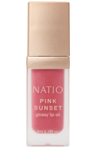 Natio Pink Sunset Glossy Lip Oil 4.8ml