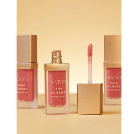 Natio Pink Sunset Glossy Lip Oil 4.8ml