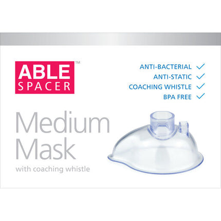 Able Spacer Medium Mask With Coaching Whistle