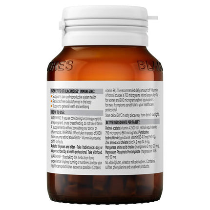 Blackmores Immune Zinc 120 Tablets