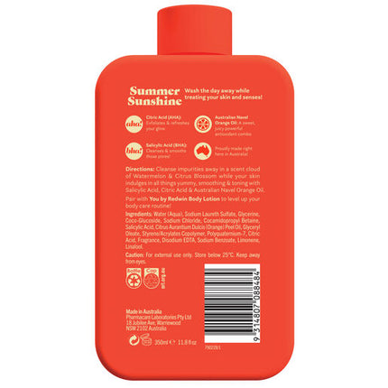 You By Redwin Summer Sunshine Body Cleanser 350ml