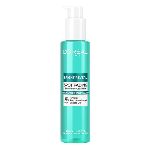 L'Oreal Paris Bright Reveal Niacinamide + Salicylic Acid Spot Fading Serum-in-Cleanser 150ml