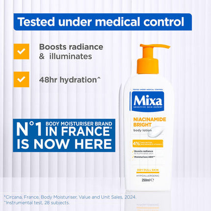 Mixa Niacinamide Bright 4% Body Lotion 250ml