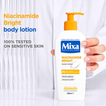 Mixa Niacinamide Bright 4% Body Lotion 250ml