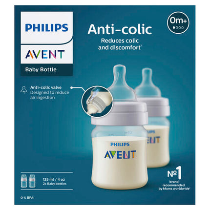 Philips Avent Anti-Colic Baby Bottles 125mL 2-pack