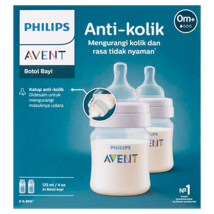 Philips Avent Anti-Colic Baby Bottles 125mL 2-pack