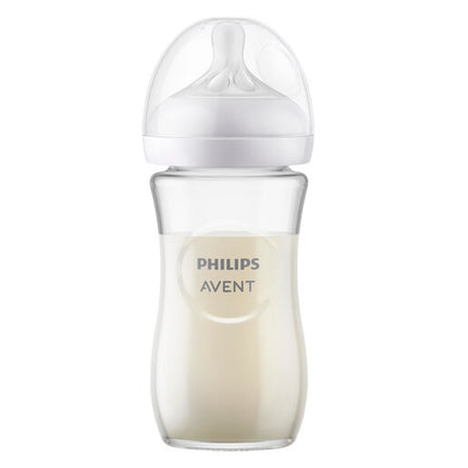Philips Avent Natural Response Glass Baby Bottle 240ml 1 Pack