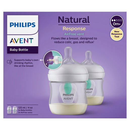 Philips Avent Natural Response Bottle with AirFree Vent 260ml 2-pack