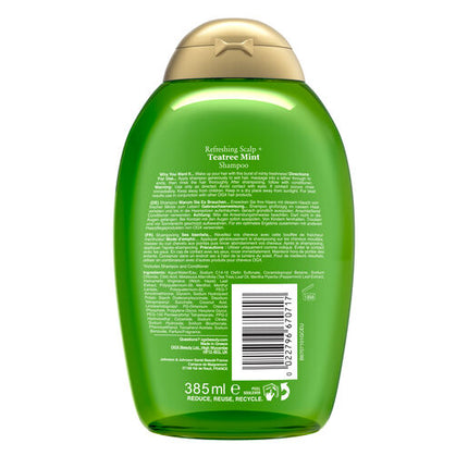OGX Extra Strength Teatree Mint Shampoo 385ml