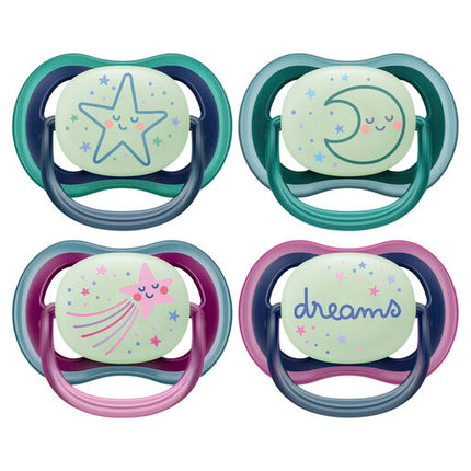 Philips Avent Ultra Air Soother Nighttime Glow 6-18 months 2-pack