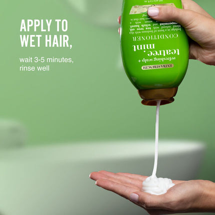 OGX Extra Strength Refreshing Scalp + Tea Tree Mint Conditioner For Oily & Greasy Hair 385ml