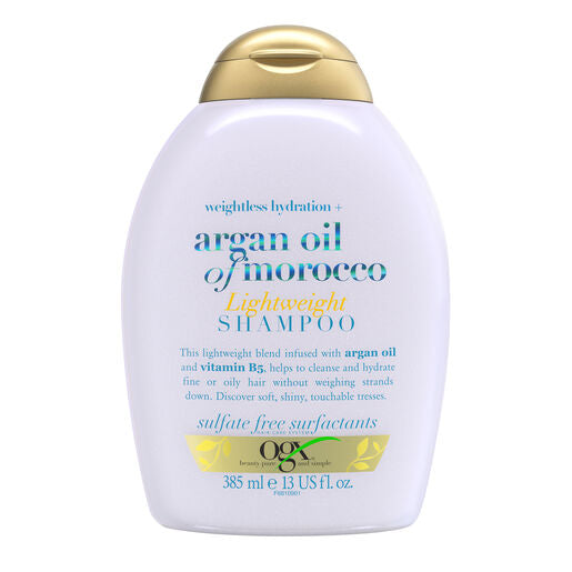 OGX Weightless Hydration Argan Oil of Morocco Shampoo For Fine Hair 385ml