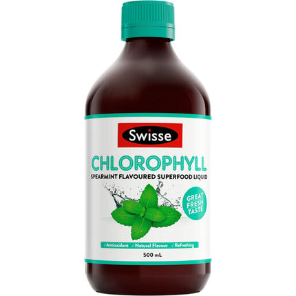 Swisse Chlorophyll Spearmint Flavoured Superfood Liquid 500ml