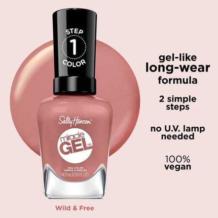 Sally Hansen Miracle Gel Nail Polish Wild & Free 240 14.7ml