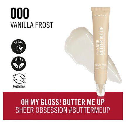 Rimmel London Oh My Gloss! Butter Me Up #000 Vanilla Frost 15mL