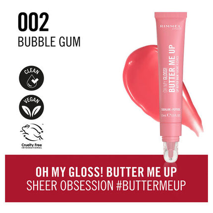 Rimmel London Oh My Gloss! Butter Me Up #002 Bubble Gum