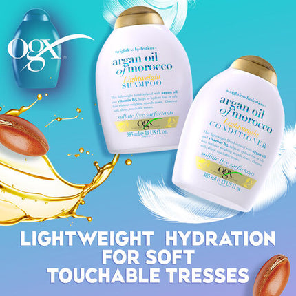 OGX Weightless Hydration Argan Oil of Morocco Shampoo For Fine Hair 385ml