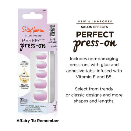 Sally Hansen Salon Effects Perfect Press On Nails 30 401 Affairy To Remember