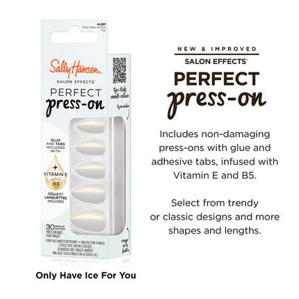 Sally Hansen Salon Effects Perfect Press On Nails 001 Only Have Ice For You