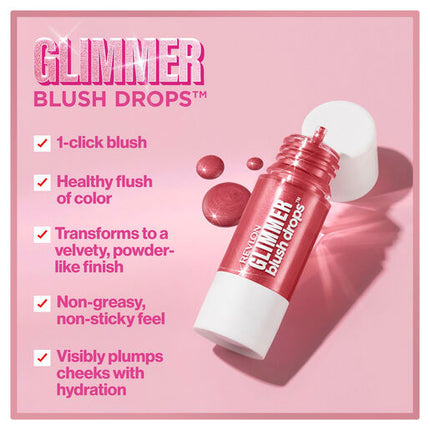 Revlon Glimmer Blush Drops - Field Of Roses 103