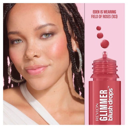 Revlon Glimmer Blush Drops - Field Of Roses 103